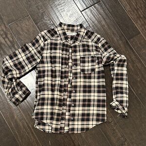 Abercrombie Kids Black and White Plaid Shirt